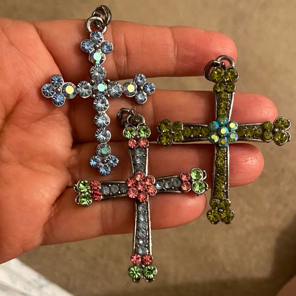 Crystal Cross Pendent